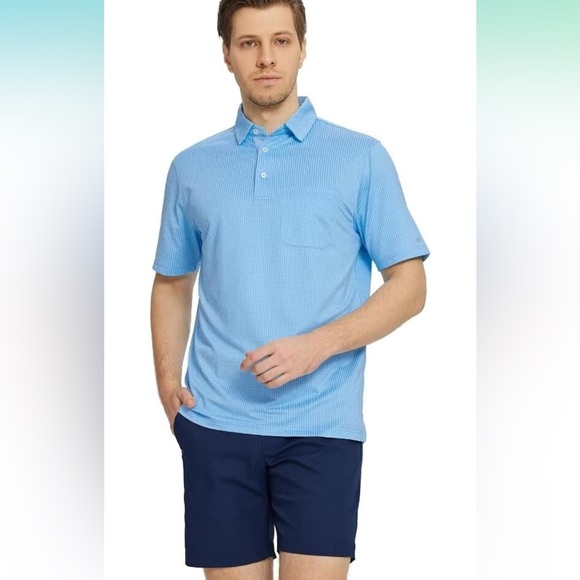 NWT Rouen Mens Golf Shirts Short Sleeve Moisture Wicking Collared Polo, Size 3X - Picture 4 of 11